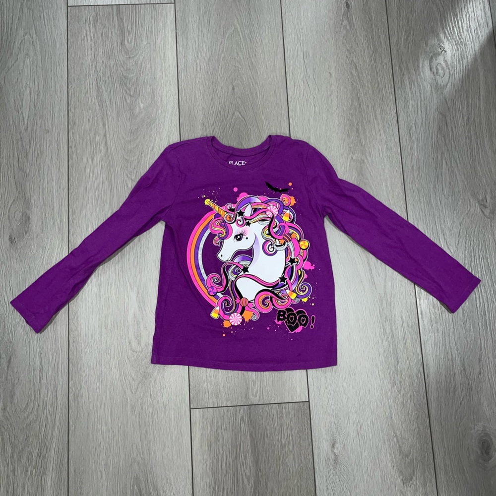 The Children’s Place Halloween Unicorn BOO Shirt